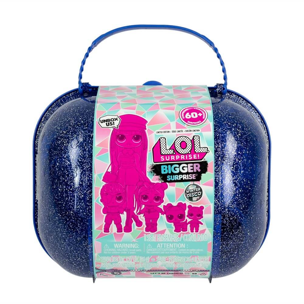 Кукла LOL Bigger Surprise Winter Disco (фиолетовый чемоданчик с OMG куклами)